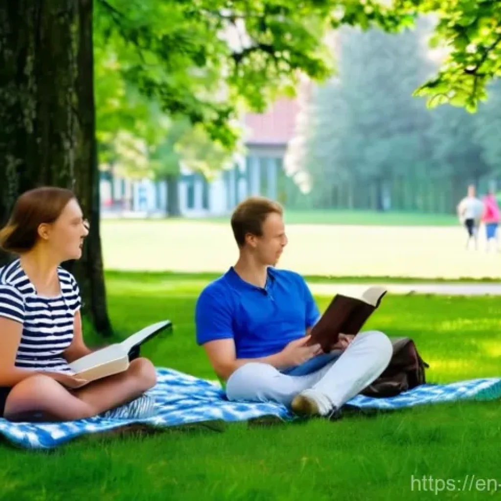에스토니아에서 금연 및 흡연 규정 - **Prompt:** A serene, vibrant summer day in an Estonian public park, resembling Kadriorg Park in Tal...